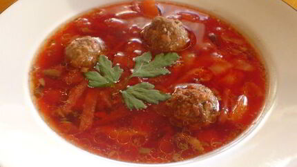 Супчик из овощей и фрикадельки