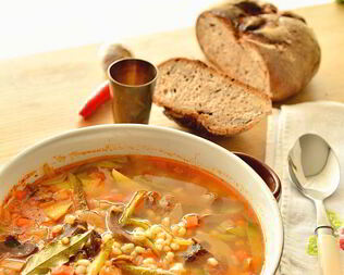 Рассольник ленинградский с почками