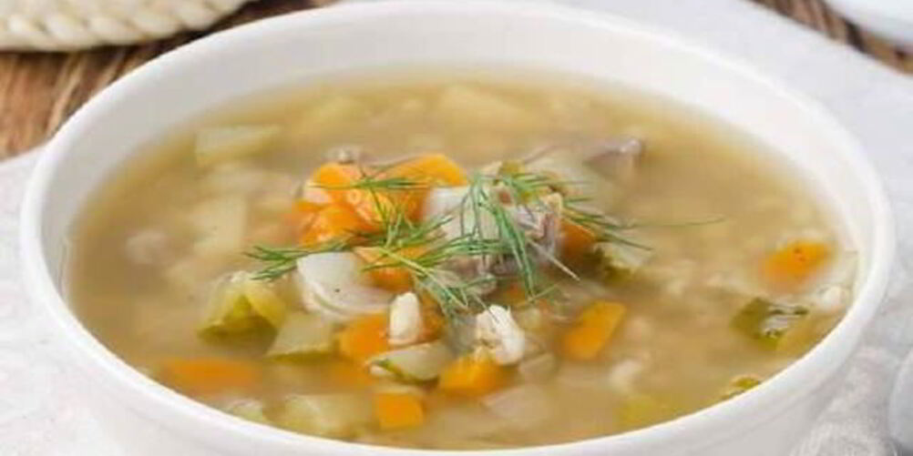 Рецепт рассольника постного с луком-пореем