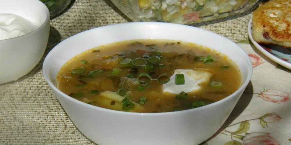 Рецепт рассольника с копченой колбасой и перловкой