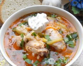 Рассольник с курицей
