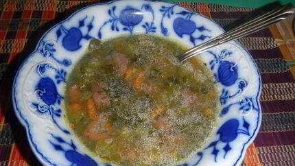 Рассольник с перловкой и почками в мультиварке