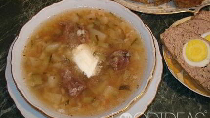Рассольник с почками