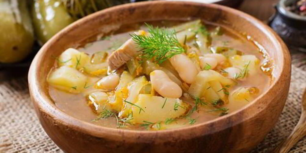 Рецепт рассольника с рисом и ягненком