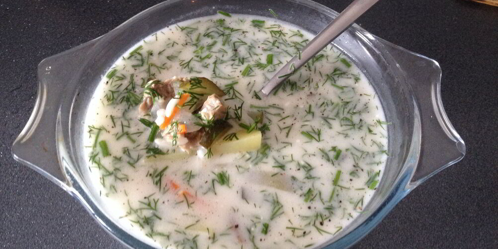 Рецепт рассольника с рисом