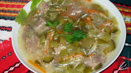Рассольник с сельдереем
