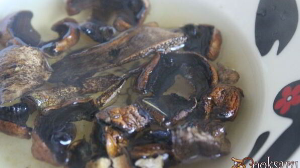 рассольник с сушеными грибами