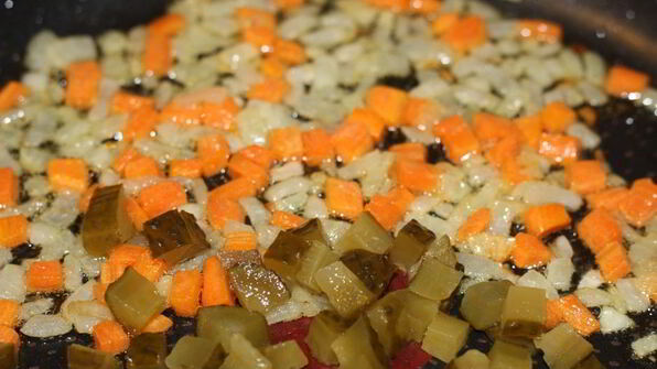 рассольник с ячневой крупой