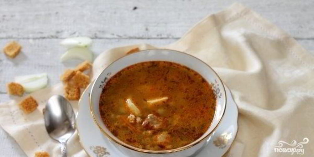 Рецепт рассольника со свининой в мультиварке