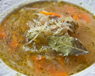 Щи из соленой капусты