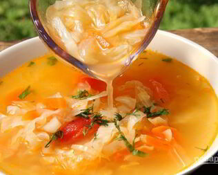 Щи с квашеной капустой