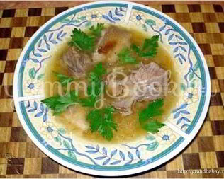 Щи томленые кислые со свининой