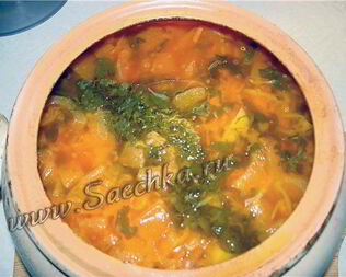 Щи в горшочке