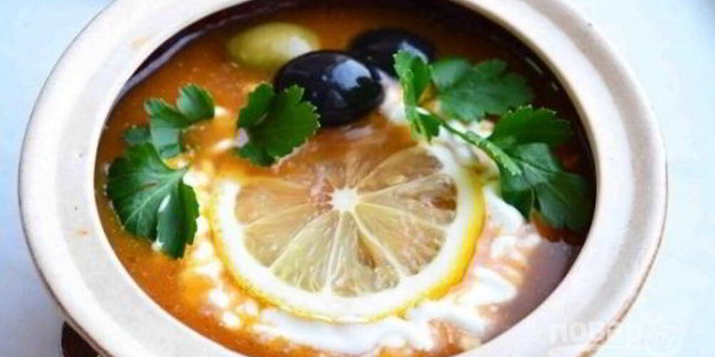 Рецепт сборной рыбной солянки