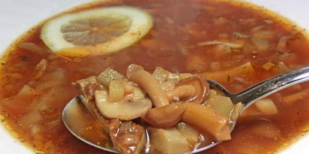 Рецепт солянки с грибами