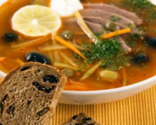 Солянка с гусем