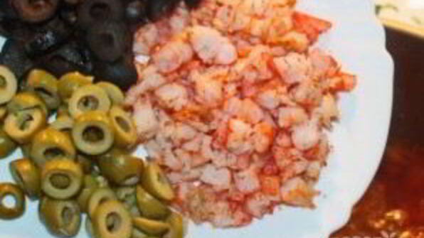 солянка с креветками