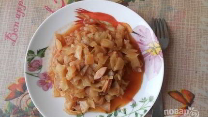 Солянка с сардельками в мультиварке