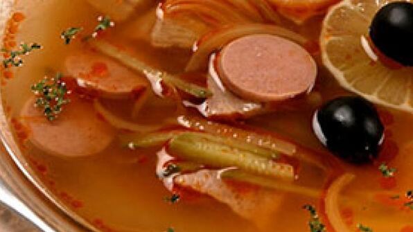 солянка сборная мясная с ветчиной