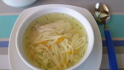 Суп из домашней лапши