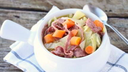 Суп из капусты с мясом