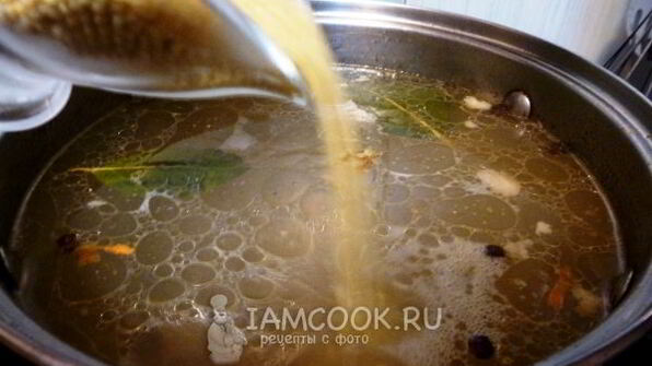 суп из соленых грибов