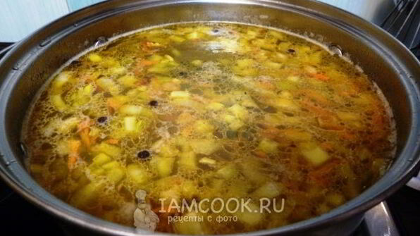 суп из соленых грибов