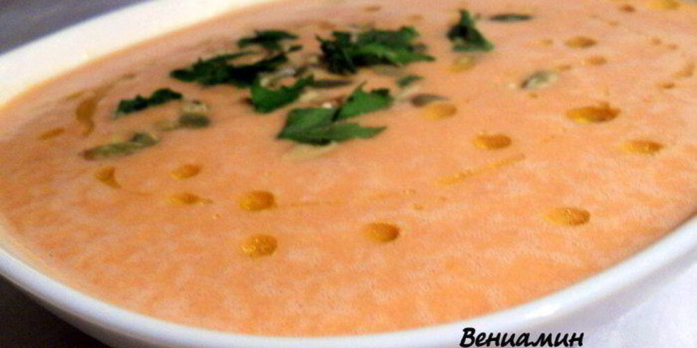 Рецепт чечевичного супа-пюре с томатами и сельдереем