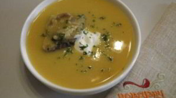 гороховый суп-пюре с мясом