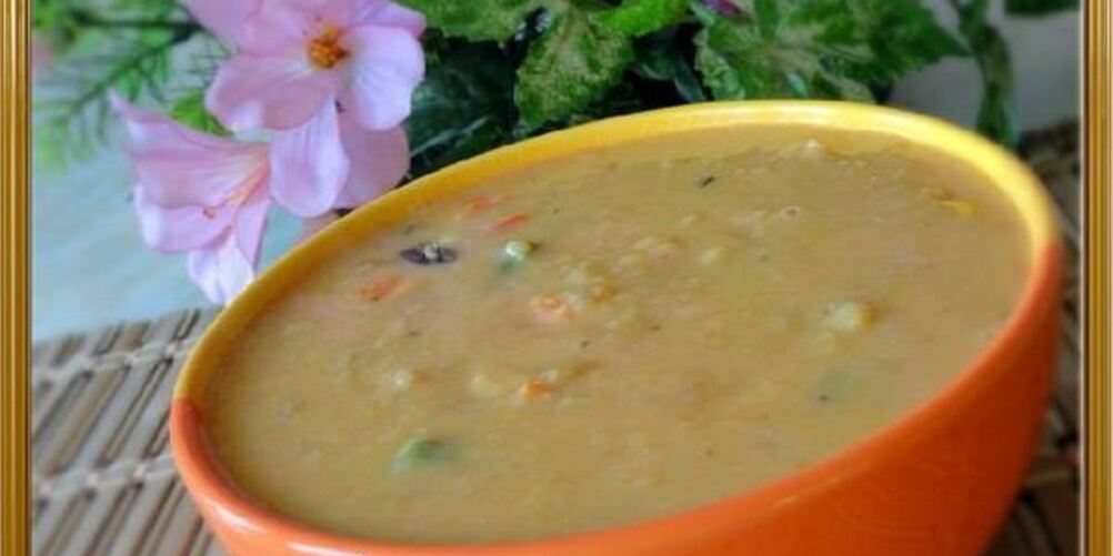 Рецепт горохового супа-пюре с овощами