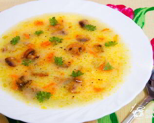 Картофельный суп-пюре с грибами