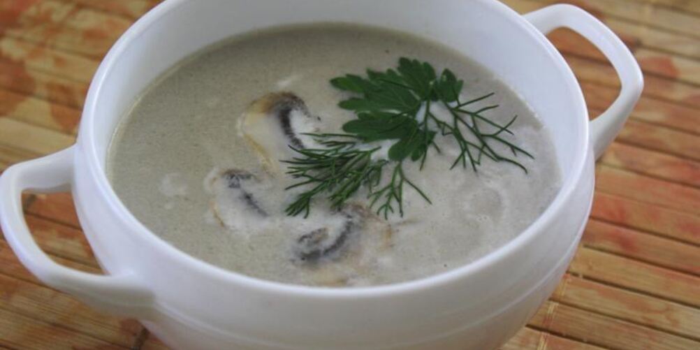Рецепт куриного супа пюре со сливками грудками и шампиньонами