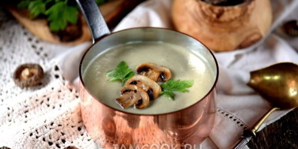 Рецепт постного супа-пюре из шампиньонов
