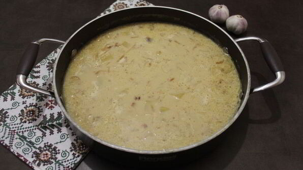 сливочно-чесночный суп-пюре