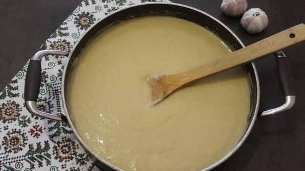 сливочно-чесночный суп-пюре
