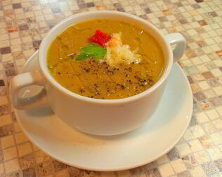 Суп-пюре из баклажанов