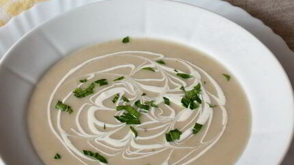 Суп-пюре из картофеля и порея