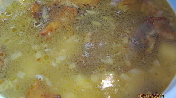 суп-пюре из лисичек