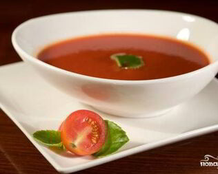 Суп-пюре из свежих помидоров