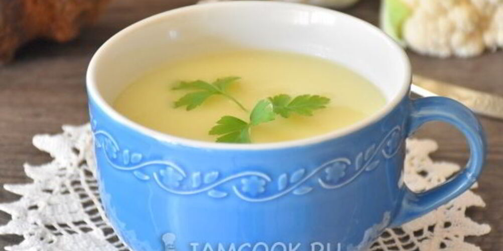 Рецепт супа-пюре из цветной капусты и картофеля