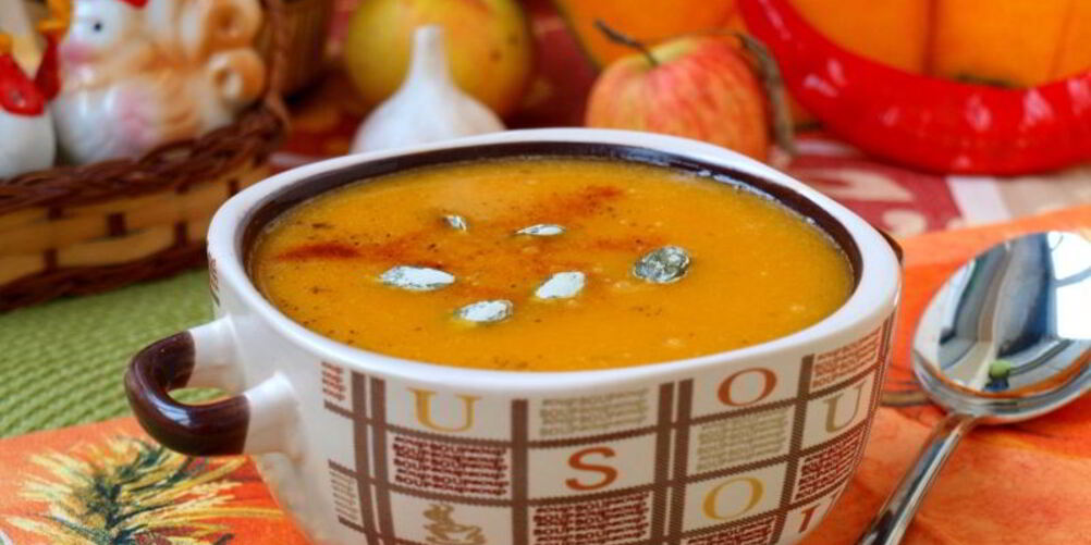 Рецепт супа-пюре из тыквы с яблоками
