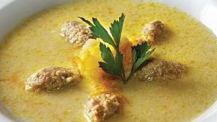 Суп-пюре картофельный с клецками