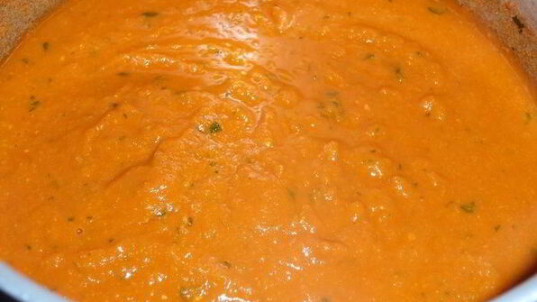 томатный суп-пюре с нутом
