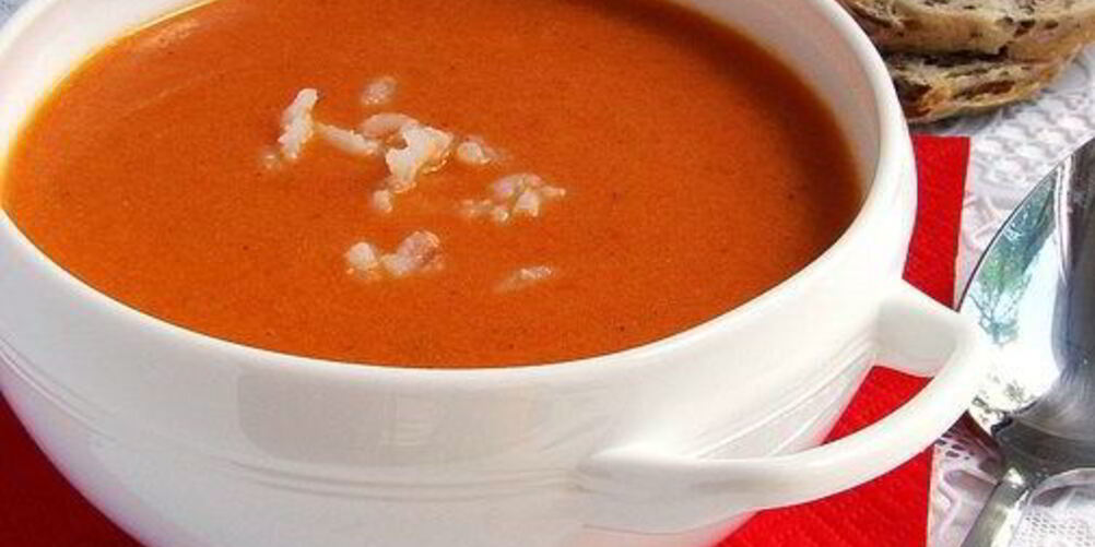 Рецепт томатного супа пюре с рисом