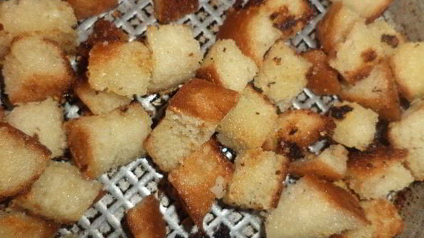 тыквенный суп-пюре с чесночными сухариками