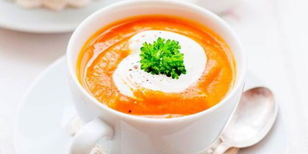 Рецепт тыквенного супа-пюре с каштанами и грибами