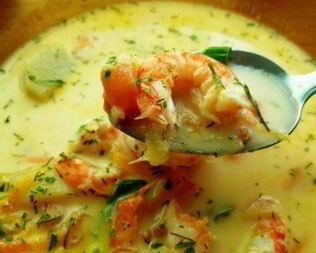 Суп сливочный с креветками в мультиварке