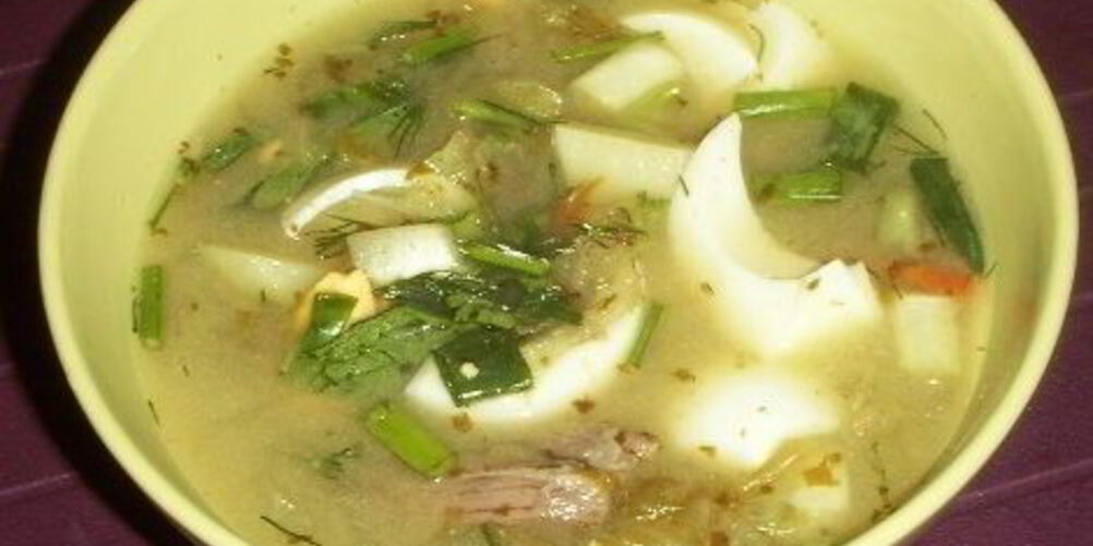 Рецепт супа со щавелем и яйцом