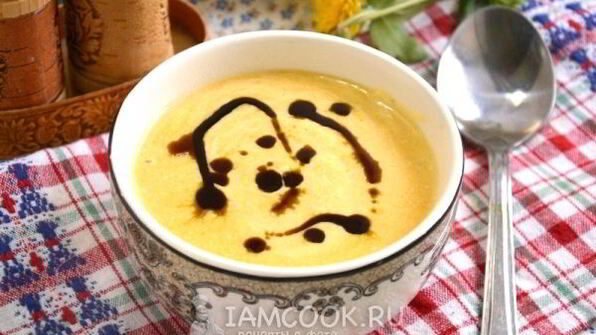 сырный крем-суп с тыквой