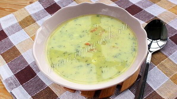 сырный суп пюре с креветками